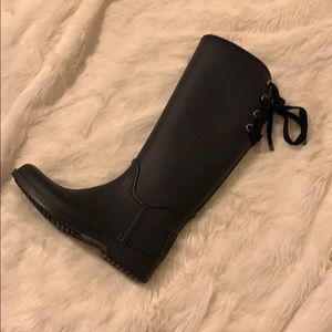 Coach Tie Back Rain Boots **Gently Loved**